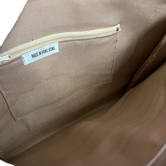 Vintage 70s double sided art straw handbag hand painted floral pastel - Picture 16 of 16